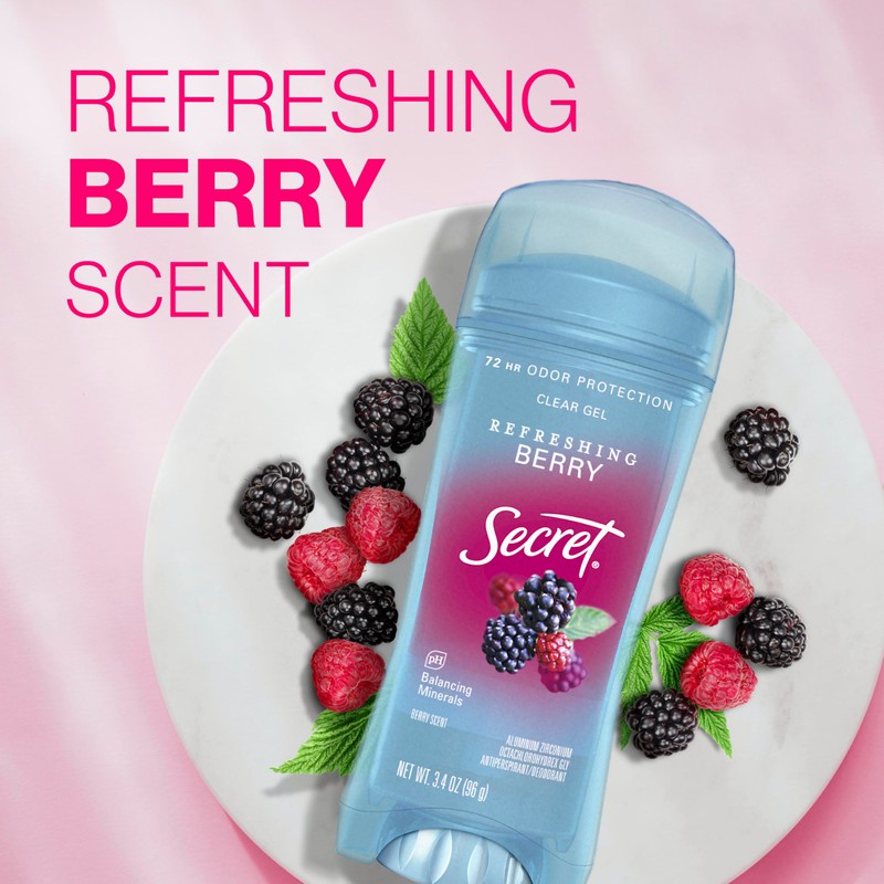 Secret Fresh Antiperspirant Deodorant for Women, 72hr Breathable Sweat &