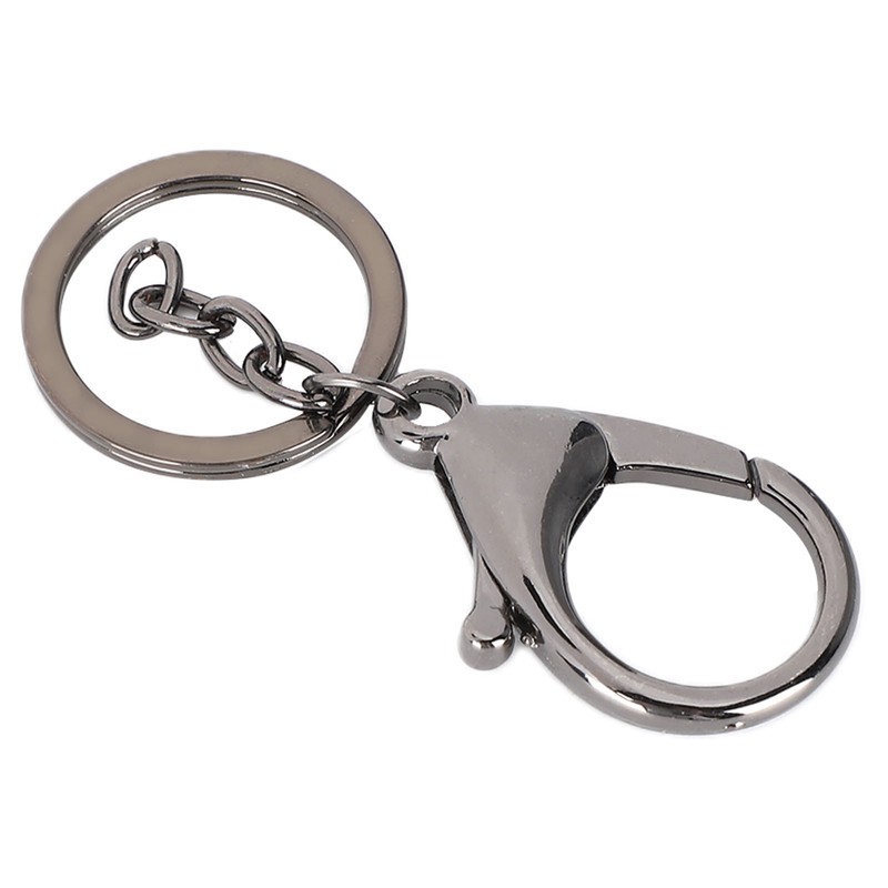 10Pcs Key Chain Plating Non Fading Simple Keychain Bag Buckle
