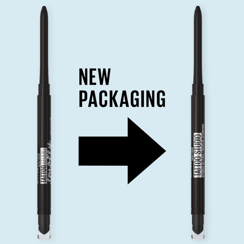 MAYBELLINE Tattoo Studio Automatic Gel Pencil Waterproof Eyeliner, Blendable, Smudge
