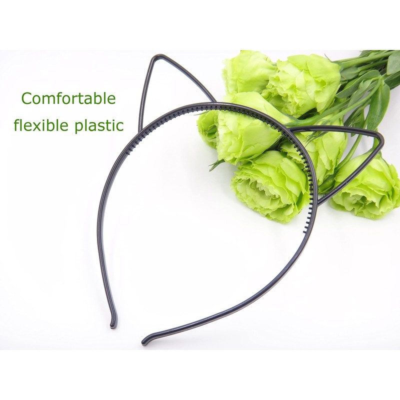 Bonnie Z. Leonardo Simple Comfortable Plastic Cat Ears Headband