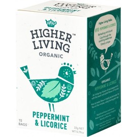 Higher Living Organic Peppermint & Licorice 15 Teabags
