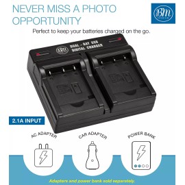 BM EN-EL19 Dual Battery Charger for Nikon Coolpix S4100 S4200 S4300 S5200 S5300