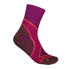 BAUERFEIND Men's Run Performance Running Socks, Running Socks, Functional Socks, Pink, 41-43