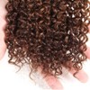 ZCMYVINND Highlight P430 Kinky Curly Human Hair Bundles Chocolate Brown