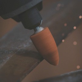 Dremel 952 Aluminium Oxide Grinding Stones Accessory Set, 3 Cone-shaped Grinding Stones for Grinding and Sharpening Metals (9,5 mm)