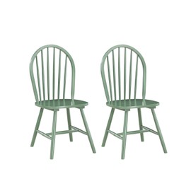 Boraam Carolina Dining Chairs – Equestrian Green, Set of 2