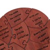 Wooden Heart Puzzle Valentines Day Heart Shape Puzzles Romantic Love