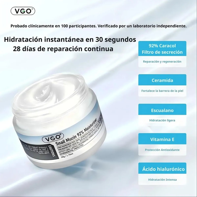 Kit Skincare Serum 30ml Crema 50g Limpiador Facial 100g Vgo