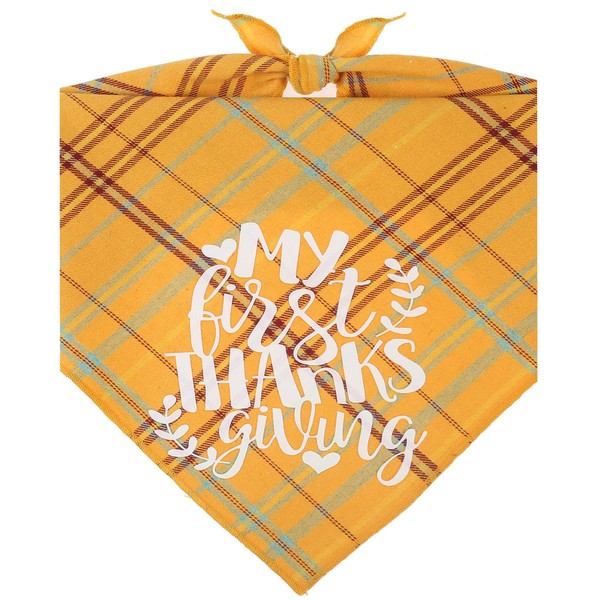 Pawskido First Thanksgiving Dog Bandana