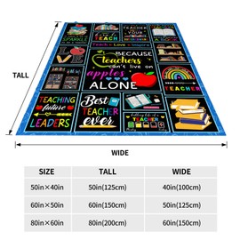 Teacher Gifts, Teacher Appreciation Gift 50x60 Inch Cozy Throw Blanket Best Teacher Gifts Teacher Blanket Teacher Gifts Ideas