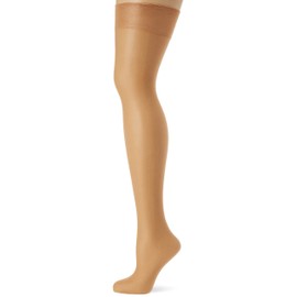 Charnos Women's 1PP 10 Denier Elegance Ultra Sheer Stockings Hold, 10 DEN, Beige (Natural Tan), Large
