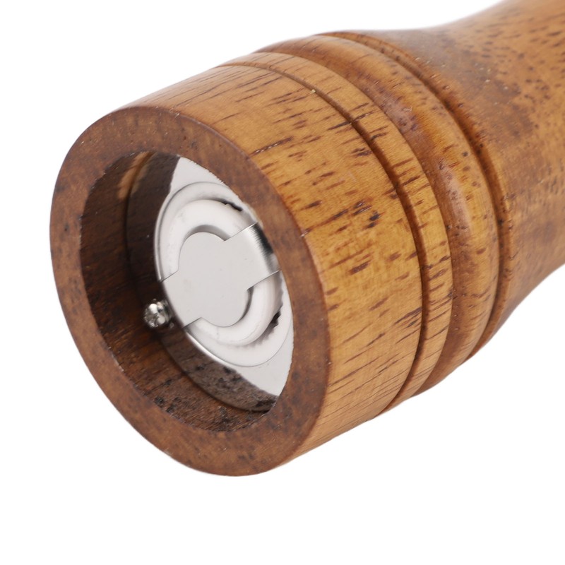 2PCS Wood Pepper Grinder Adjustable Coarseness Efficient Grinding Pepper Mills