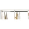 Wardrobe Rail Oval Clothes Rail 1000 mm with End Piece