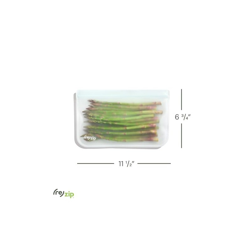 rezip Lay-Flat Half-Gallon Leakproof Reusable Storage Bag 4-pack