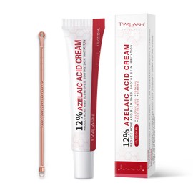 Twilash by DLY 12% Azelaic Acid Cream with Pimple Popper Tool – Advanced Blemish Control, Redness Relief, and Skin Hydration – Perfect for Sensitive Skin – 1 fl oz / 30 ml (12%)