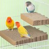 Bird Perch Parrot Toy Cardboard Paper Parakeet Perch Stand Nail