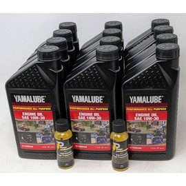 YAMAHA LUB-10W30-GG-12 Yamalube Golf Car and Generator Oil 10W-30 - (Case 12 Quarts)