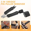 Pack of 15 Acoustic Guitar Bridge Pins Puller Remover Extractor,