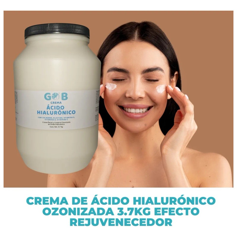 Crema Facial De Ácido Hialurónico Ozonizada -gob- 3.7 Kilos