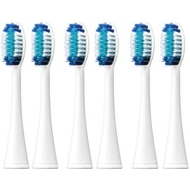 Panasonic EW0801-W Replacement Brush, Doltz Ultra Fine Bristle Brush, Large, Set of 2 x 3 Sets (Total of 6)