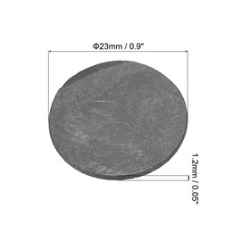 MECCANIXITY Round Graphite Block Disk Ingot High Purity Graphite Electrode Plate Sheet 50x25mm for Melting Casting, Electrolysis, Pack of 2