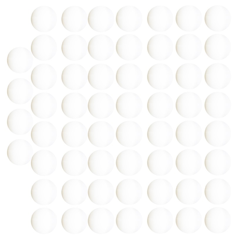 60Pcs Intermediate Training Exercise Pong Table Tennis Ball Outdoor Sports