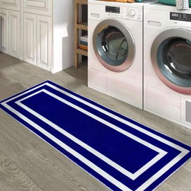 SUSSEXHOME Non Skid Washable Laundry Room Rug Runner - 20 x 59 Inches Heavy Duty 100% Polyester Laundry Mat for Laundry Room, Kitchen, Bathroom, Basement
