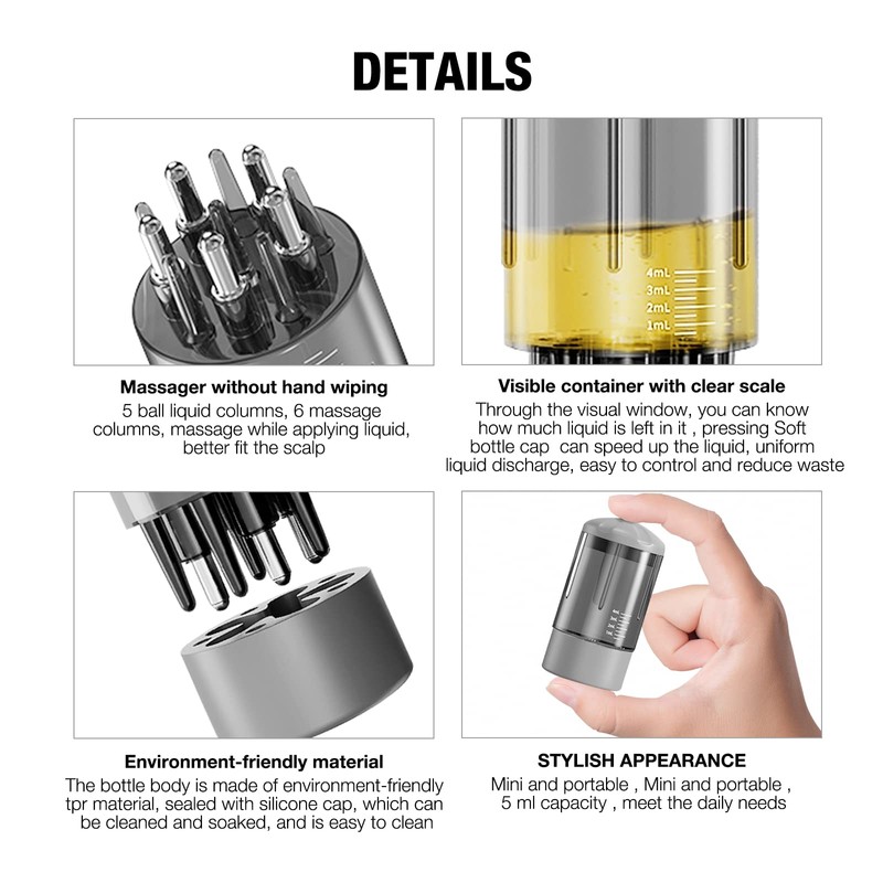 Scalp Applicator White, Scalp Applicator Comb, Ultikare Scalp Oil Applicator