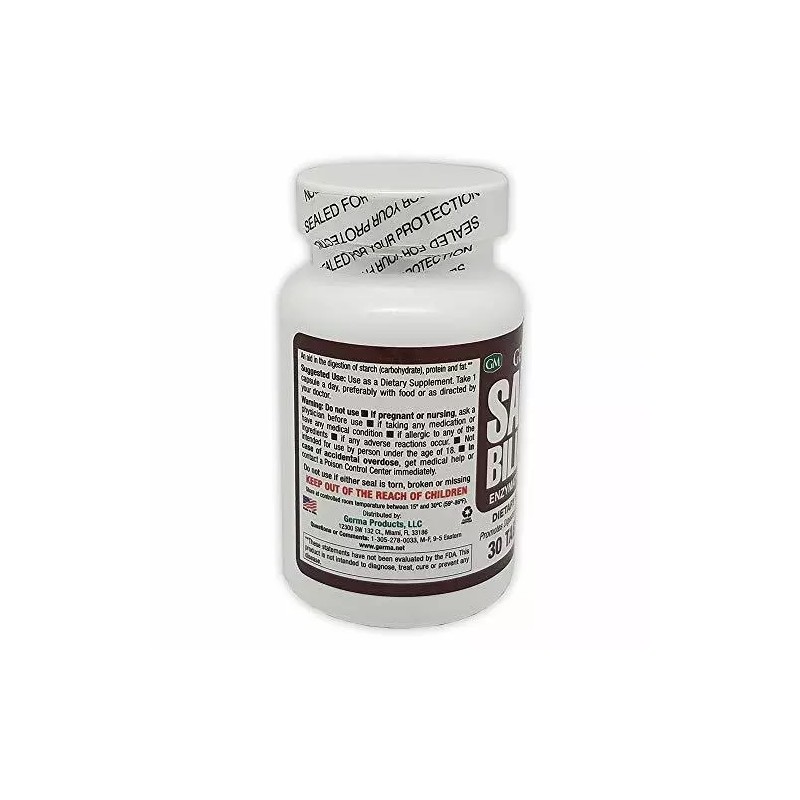 Germa Sales Biliares Ox Bile Enzymatic Digestant Natural Supplement 30