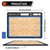 HIGHRAZON Dry Erase Basketball Clipboard for Coach, Premium Tactical Basketball