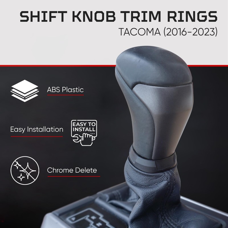 AJT DESIGN Shift Knob Trim Ring for 2016-2023 Tacoma -