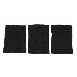 3pcs Dog Calming Band Anxiety Relief Elastic Noise Canceling Dog Ear Covers for Grooming Fireworks Thunderstorms Black S Size