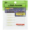 Fish Arrow Lures Flasher Worm 1" #03 Clear Gold