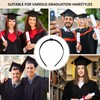 Bachelor Hat Headband, Graduation Hat Headband Insert, Black, Graduation Hat