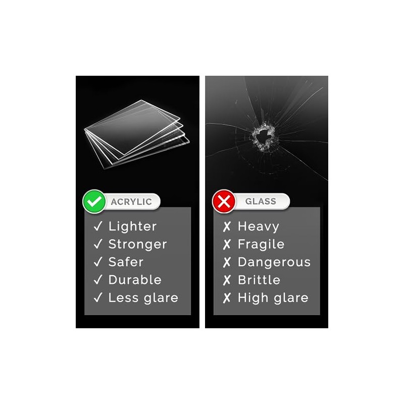 Marketing Holders Round 10” Disc DIY Black Acrylic Lucite Circle