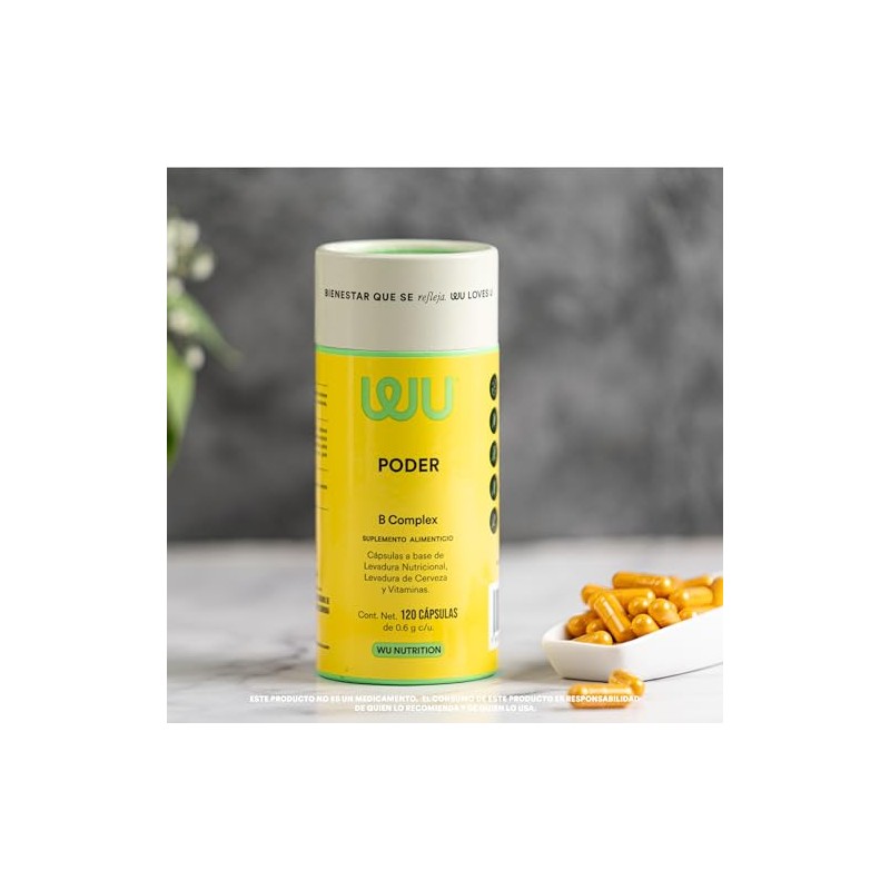 WU Nutrition PODER | Complejo B • Vitamina B1 B2