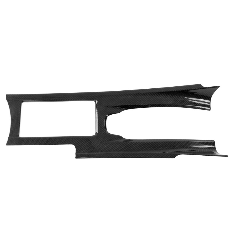 Carbon Fiber Center Console Gear Shift Cup Holder Panel Cover