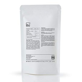 Collagen 450mg, Vitamin C 19.2mg, Hyaluronic Acid 30mg Capsules | Bones & Skin, Iron Absorption | Oxford Vitality (500)
