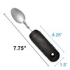 Rehabilitation Advantage Easy Grip Teaspoon with Built-up Handle, Black 3.2