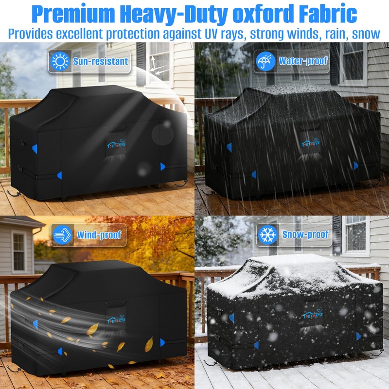 SETOXYX 78 Inch Extra Large Grill Cover, 600D BBQ Cover