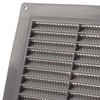 LIRAST 150x150mm / 6x6 inch Grey Plastic Ventilation Grille -