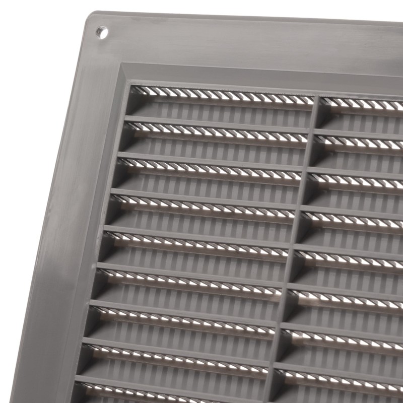 LIRAST 150x150mm / 6x6 inch Grey Plastic Ventilation Grille -