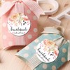 ZLKAPT Handmade with Love Stickers Floral Handmade Favor Labels -120pcs/set
