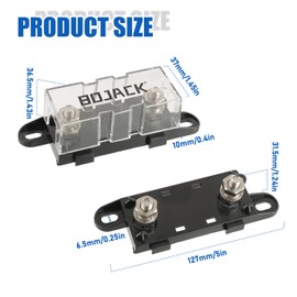 BOJACK ANL Fuse Holder with 200 Amp Fuse for car Audio and Video System