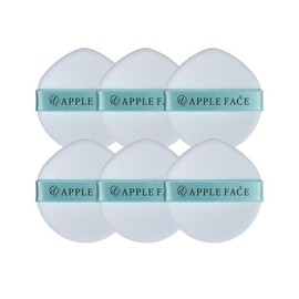 Apple Face Water Droplet Puff 6 sheets / 애플페이스 물방울 왕퍼프 6매