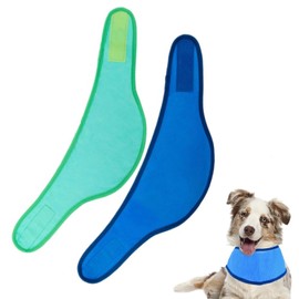 Bekecidi 2 PCS Dog Cooling Bandana, Chill Out Dog Ice Bandana Instant Cooling Pet Scarf Bandanas Breathable Summer Ice Collar for Dogs, Cats, Clothing Accessories (M)