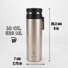 Ozizo Tea Infuser Bottle for Loose Leaf Tea | Stainless
