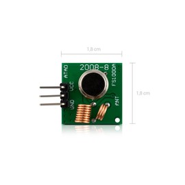 kwmobile 3X 433 MHz Sender Empfänger Funk Modul für Arduino und Raspberry Pi - Wireless Transmitter Module