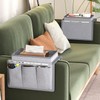 QRZLP Sofa Armrest Organizer, 4-Pocket Armchair Caddy with Cup Holder,