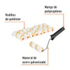 Truper ROPI-420N9, Kit de maneral y 9 mini rodillos de
